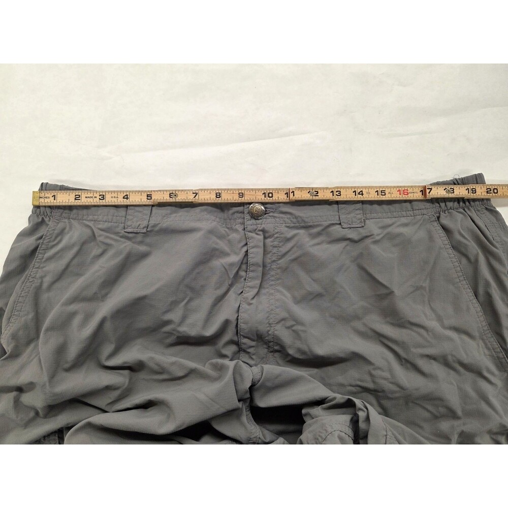 Columbia Omni Shade Cargo Pants Mens 42x30 Gray Hiking Outdoor Lightweight Nylon - Picture 9 of 11